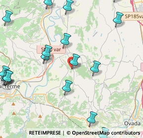 Mappa Via San Martino, 15010 Orsara Bormida AL, Italia (6.1235)