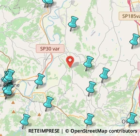 Mappa Via San Martino, 15010 Orsara Bormida AL, Italia (6.6815)