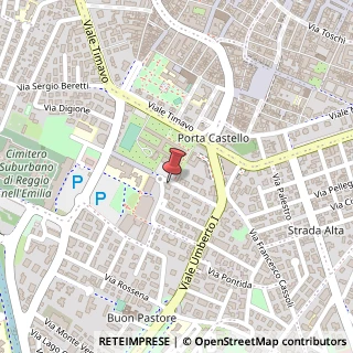 Mappa Via Goffredo Mameli, 11, 42123 Reggio nell'Emilia, Reggio nell'Emilia (Emilia Romagna)