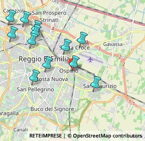 Mappa Piazza Zara, 42122 Reggio nell'Emilia RE, Italia (2.27333)
