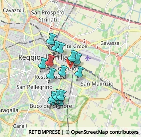 Mappa Piazza Zara, 42122 Reggio nell'Emilia RE, Italia (1.46267)