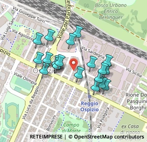 Mappa Piazza Zara, 42122 Reggio nell'Emilia RE, Italia (0.1865)