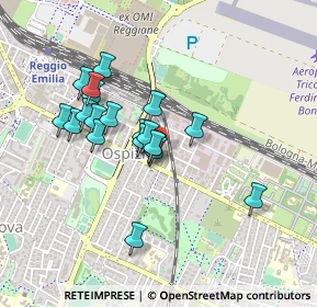 Mappa Piazza Zara, 42122 Reggio nell'Emilia RE, Italia (0.374)