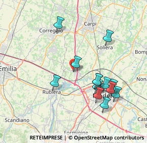 Mappa Via Gioacchino Rossini, 41011 Campogalliano MO, Italia (7.59923)