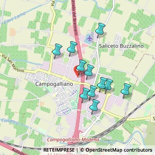Mappa Via XXV Luglio, 41011 Campogalliano MO, Italia (0.79)