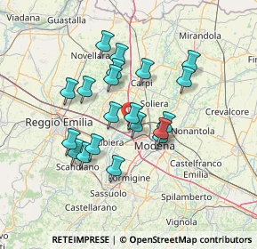 Mappa 41011 Campogalliano MO, Italia (11.9015)