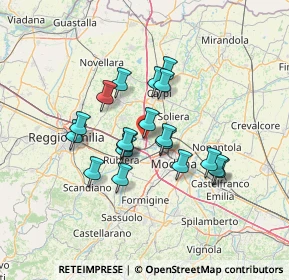 Mappa 41011 Campogalliano MO, Italia (10.89737)