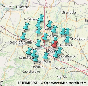 Mappa 41011 Campogalliano MO, Italia (11.771)