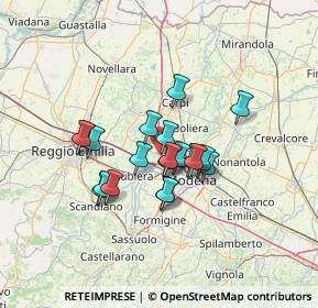 Mappa 41011 Campogalliano MO, Italia (10.055)