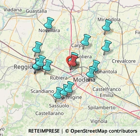 Mappa 41011 Campogalliano MO, Italia (12.29647)