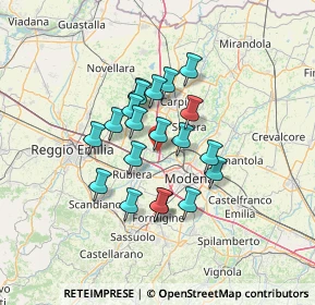 Mappa 41011 Campogalliano MO, Italia (10.277)