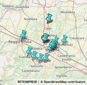 Mappa 41011 Campogalliano MO, Italia (10.008)
