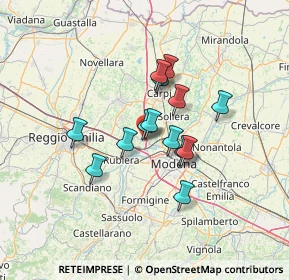 Mappa 41011 Campogalliano MO, Italia (9.94786)