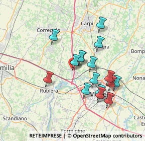 Mappa 41011 Campogalliano MO, Italia (6.57688)