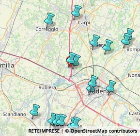 Mappa 41011 Campogalliano MO, Italia (10.8705)