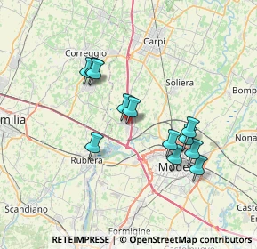 Mappa 41011 Campogalliano MO, Italia (6.37917)