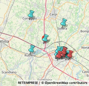 Mappa 41011 Campogalliano MO, Italia (7.51412)