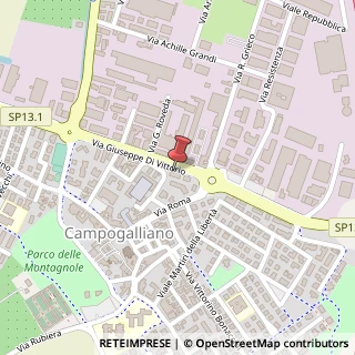 Mappa Via G. di Vittorio, 17, 41011 Campogalliano, Modena (Emilia Romagna)