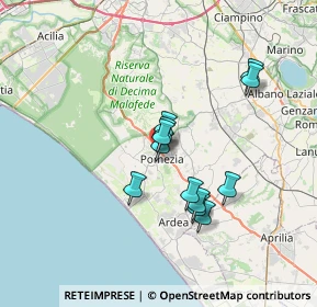 Mappa Via Giuseppe Armellini, 00071 Pomezia RM, Italia (5.94083)