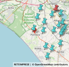 Mappa Via Giuseppe Armellini, 00071 Pomezia RM, Italia (10.6465)