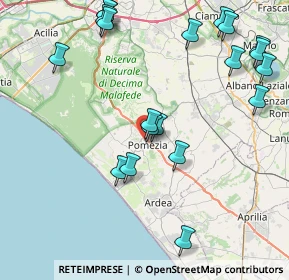 Mappa Via Giuseppe Armellini, 00071 Pomezia RM, Italia (10.315)