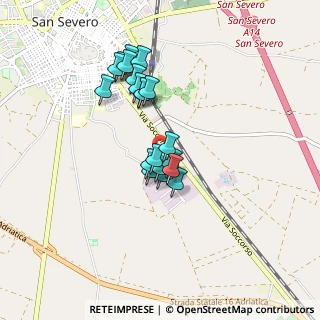 Mappa Via Vernola, 71016 San severo FG, Italia (0.743)