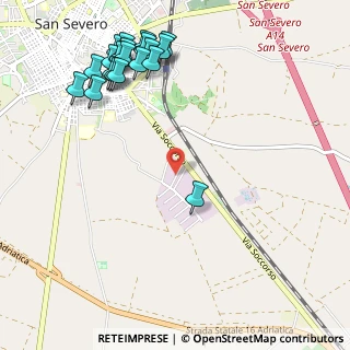 Mappa Via Vernola, 71016 San severo FG, Italia (1.42)