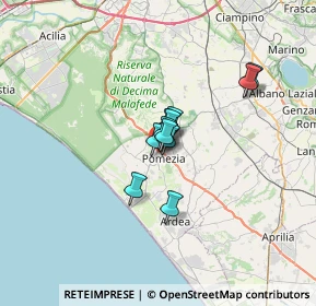 Mappa VIA CAVOUR, 00071 Pomezia RM, Italia (3.72182)