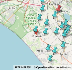 Mappa VIA CAVOUR, 00071 Pomezia RM, Italia (10.756)