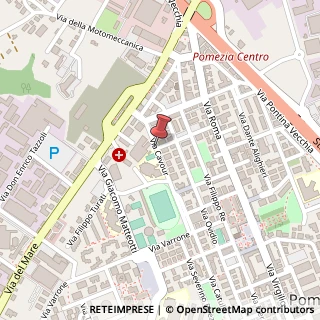 Mappa Via cavour 25, 00040 Pomezia, Roma (Lazio)