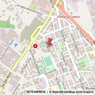 Mappa Via Camillo Benso Conte di cavour, 25, 00040 Pomezia, Roma (Lazio)