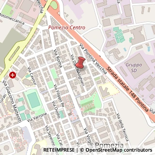 Mappa Viale Dante Alighieri, 48, 00071 Pomezia, Roma (Lazio)