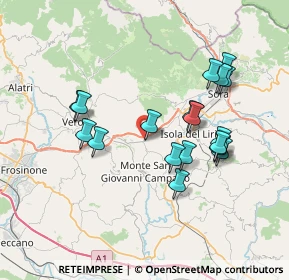 Mappa Via Porrino, 03025 Porrino FR, Italia (7.32056)