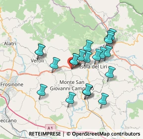 Mappa Via Porrino, 03025 Porrino FR, Italia (6.72)