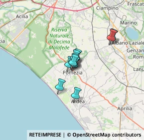 Mappa Via Ludovico Ariosto, 00071 Pomezia RM, Italia (3.66091)