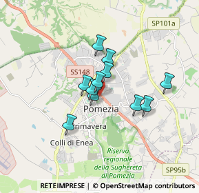 Mappa Via Boccaccio, 00071 Pomezia RM, Italia (1.24909)