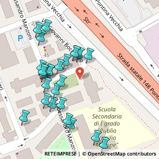 Mappa Via Boccaccio, 00071 Pomezia RM, Italia (0.07308)