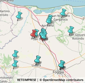 Mappa VIA TAURISANI, 71016 San Severo FG, Italia (15.49)