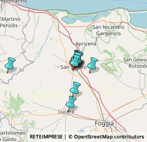 Mappa SP 109, 71016 San Severo FG, Italia (7.19818)