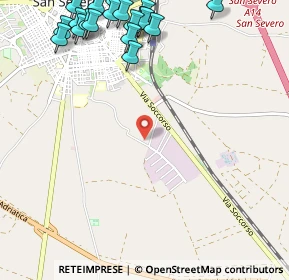 Mappa Str. Guadone-Via vecchia di Lucera, 71016 San severo FG, Italia (1.6285)