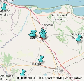 Mappa Str. Guadone-Via vecchia di Lucera, 71016 San severo FG, Italia (13.365)