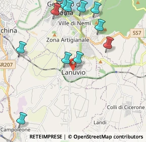 Mappa Viale Alcide de Gasperi, 00075 Lanuvio RM, Italia (2.70833)