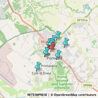 Mappa Piazza Federico II, 00071 Pomezia RM, Italia (0.80636)