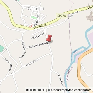Mappa Via San Paolo, 46, 03030 Castelliri, Frosinone (Lazio)