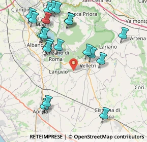 Mappa 00045 Velletri RM, Italia (9.9735)