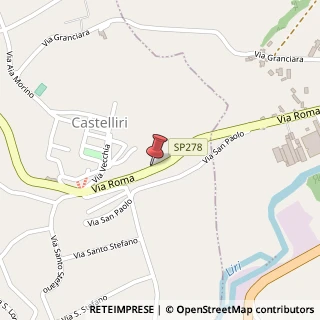 Mappa Via Roma, 66, 03030 Castelliri, Frosinone (Lazio)