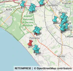 Mappa Via Campobello, 00040 Pomezia RM, Italia (9.628)