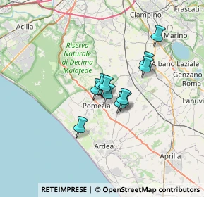 Mappa Via Campobello, 00040 Pomezia RM, Italia (4.43818)