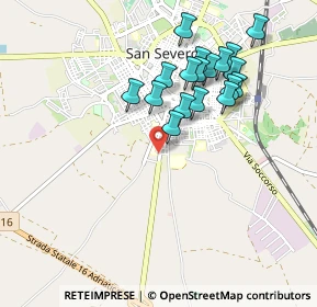 Mappa Via Bartolo Longo, 71016 San Severo FG, Italia (0.945)