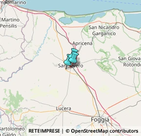 Mappa Via Bartolo Longo, 71016 San Severo FG, Italia (55.59083)